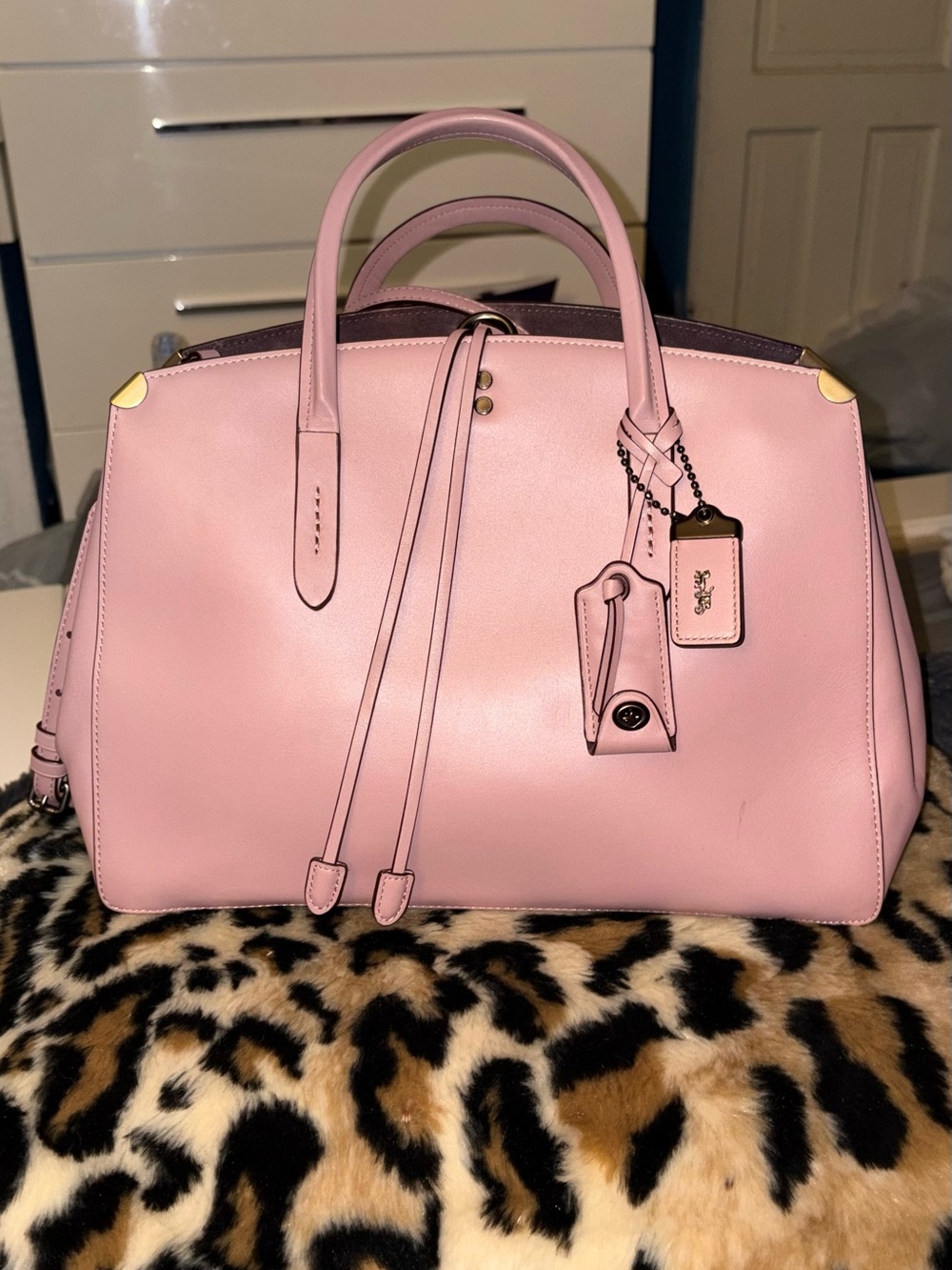 Coach 1941 Cooper Carryall In A Dusty Rose Pink Leather Finish